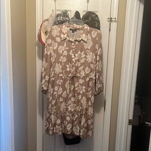 Floral Button-Up Dress!